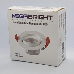 Pack 3 Foco Led dirigible 6,5W Luz Fria color 5500K 90*42mm - Imagen 6