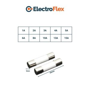 Kit Fusibles Cerámico Corto 5mm/20mm 1A-15A 100 unidades - Imagen 6