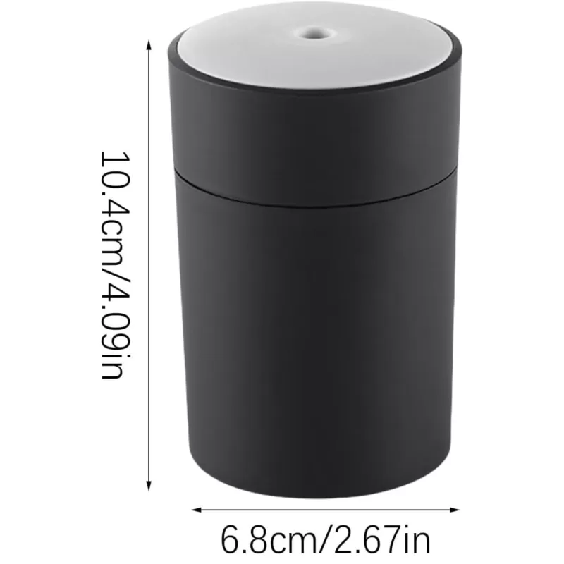 Mini humidificador ultrasónico de 260 ml ideal para aromaterapia, oficina y hogar