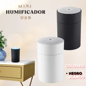 Mini humidificador ultrasónico de 260 ml ideal para aromaterapia, oficina y hogar